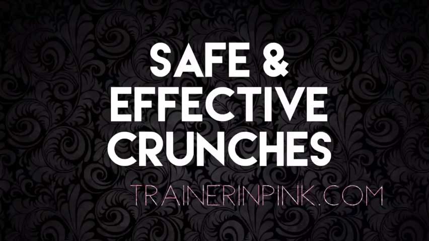 safe effective crunches